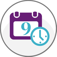 Calendar icon. Click to see our current waiting times