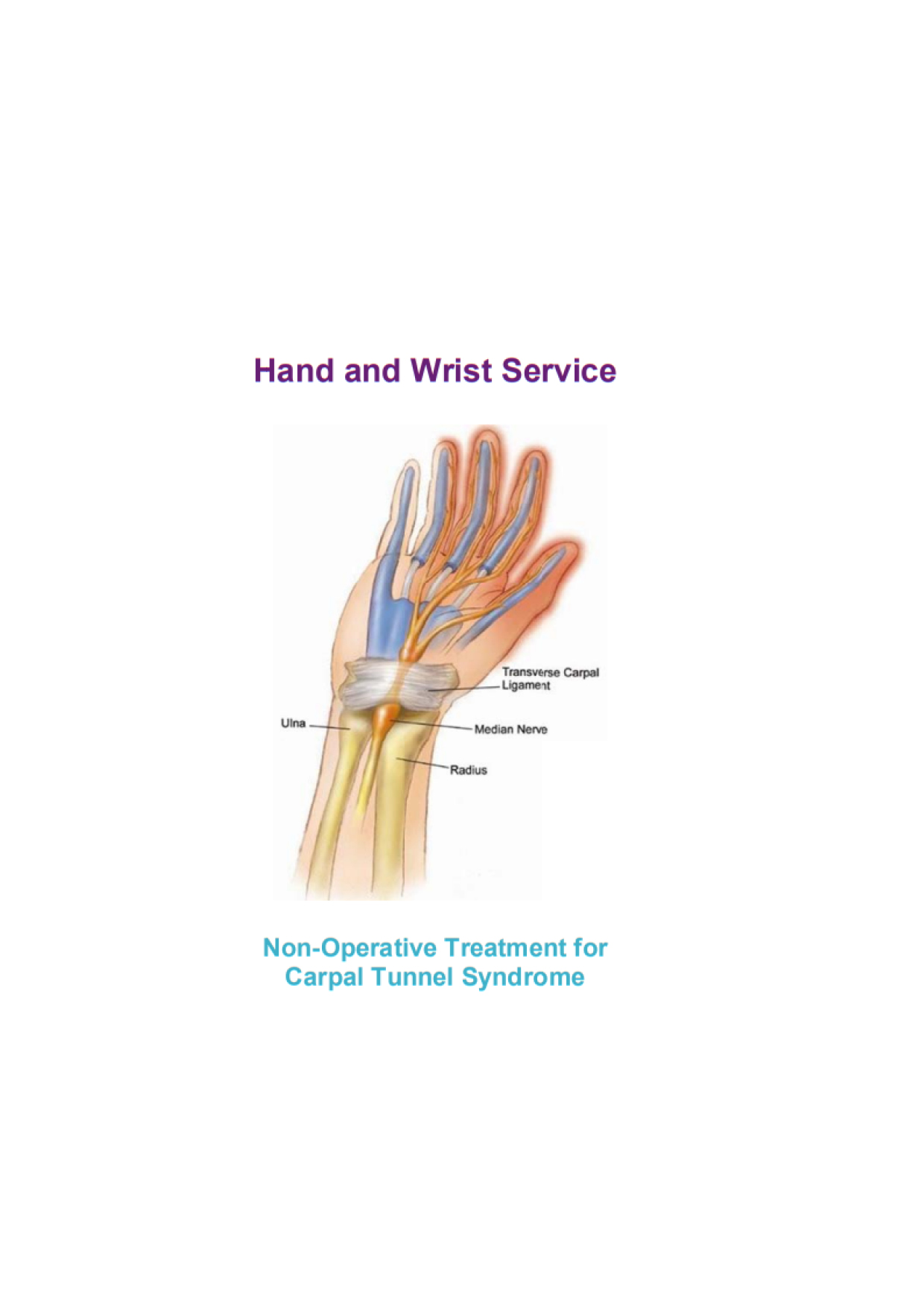 Carpal Tunnel Syndrome Exercise Sheet