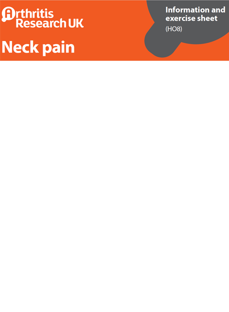 Neck Pain Exercise Sheet